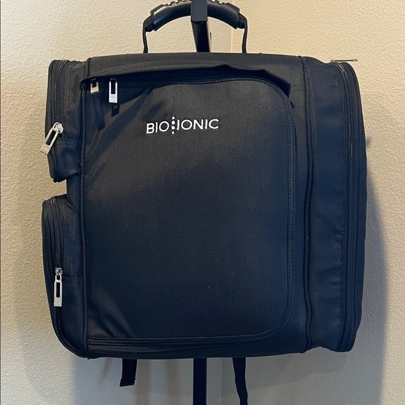 Bio Ionic Handbags - Bio Ionic Black Hair Stylist travel Backpack